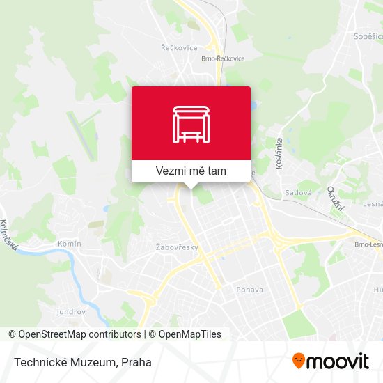 Technické Muzeum mapa