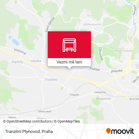 Tranzitní Plynovod mapa