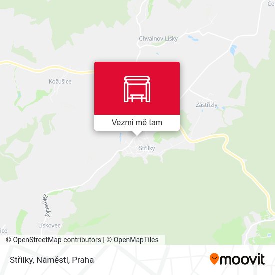 Střílky, Náměstí mapa