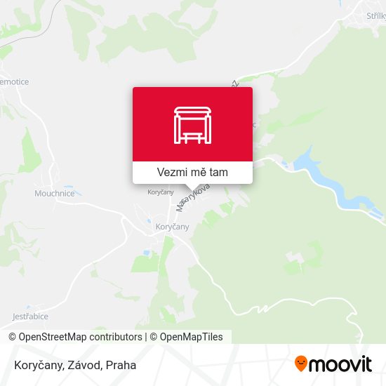 Koryčany, Závod mapa