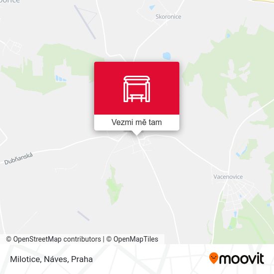 Milotice, Náves mapa
