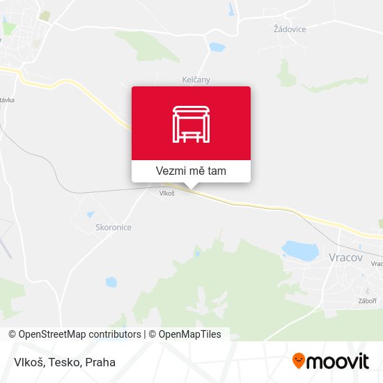 Vlkoš, Tesko mapa