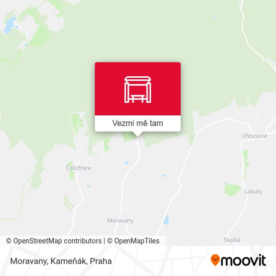 Moravany, Kameňák mapa