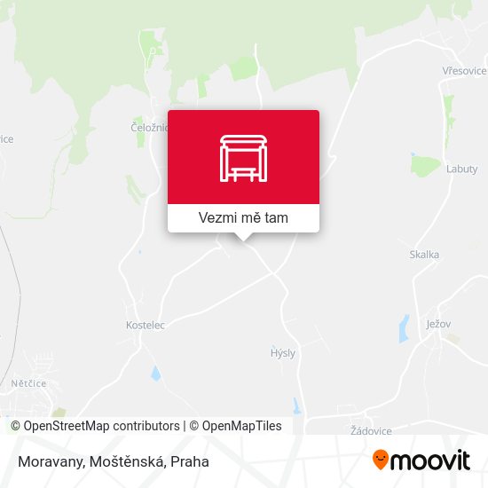 Moravany, Moštěnská mapa
