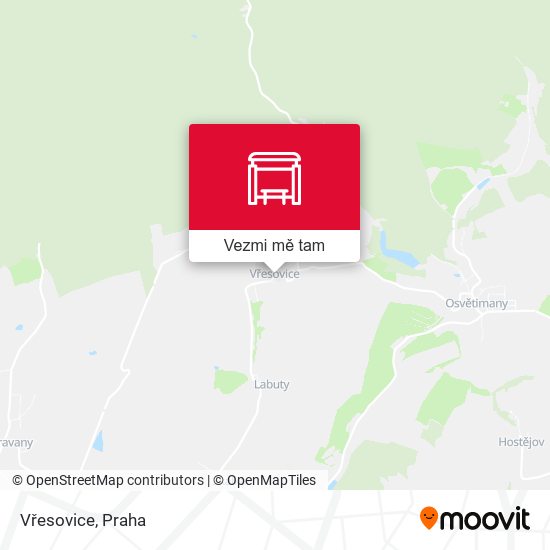 Vřesovice mapa