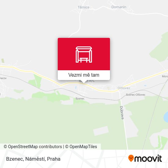 Bzenec, Náměstí mapa