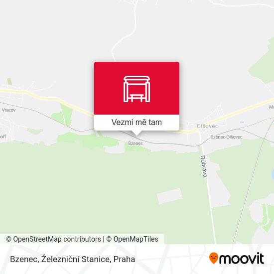 Bzenec, Železniční Stanice mapa
