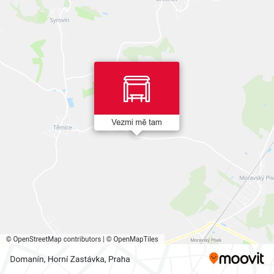 Domanín, Horní Zastávka mapa
