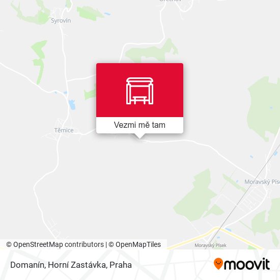 Domanín, Horní Zastávka mapa