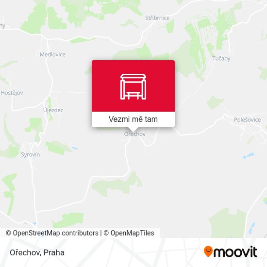Ořechov mapa
