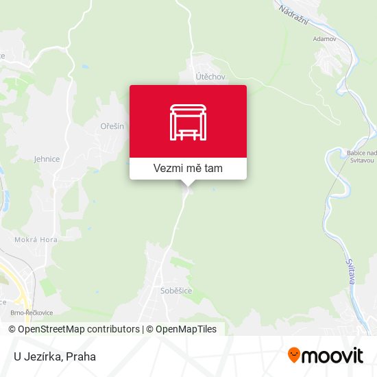 U Jezírka mapa
