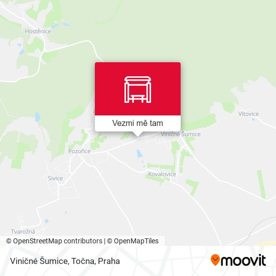 Viničné Šumice, Točna mapa