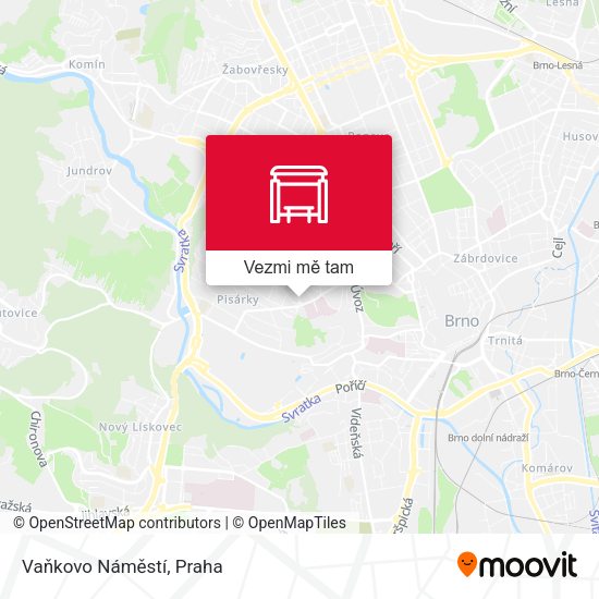 Vaňkovo Náměstí mapa