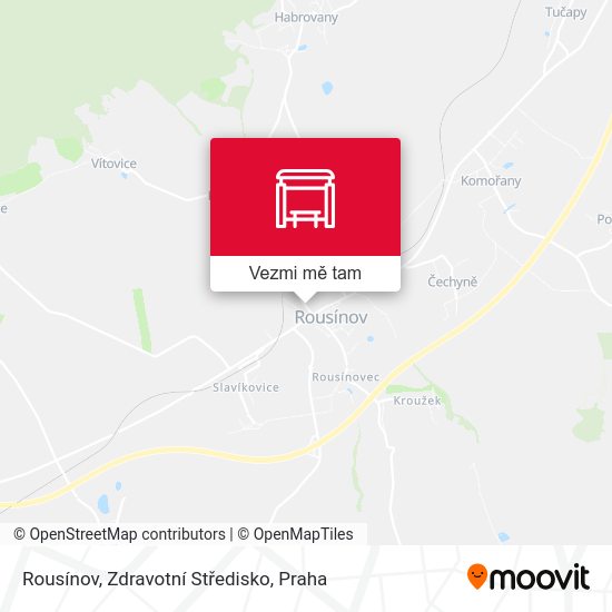 Rousínov, Zdravotní Středisko mapa