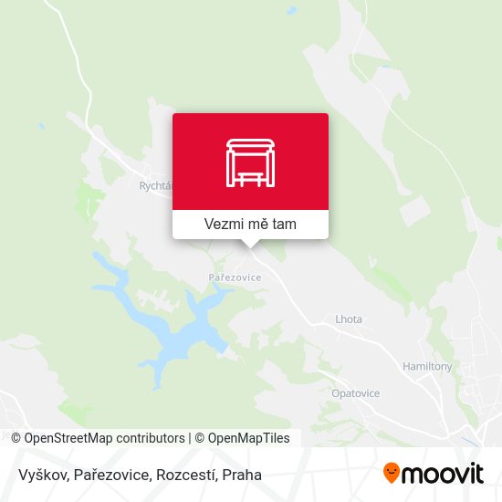 Vyškov, Pařezovice, Rozcestí mapa