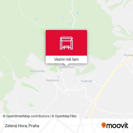 Zelená Hora mapa
