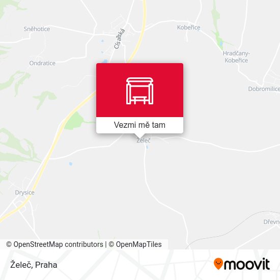 Želeč mapa
