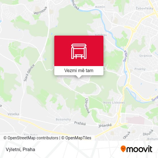 Výletní mapa