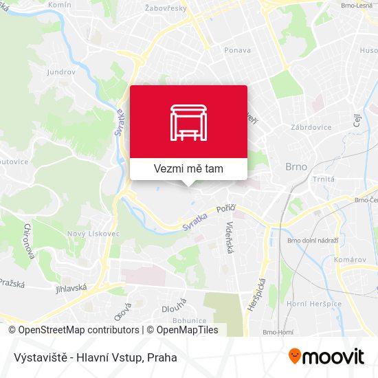 Výstaviště - Hlavní Vstup mapa