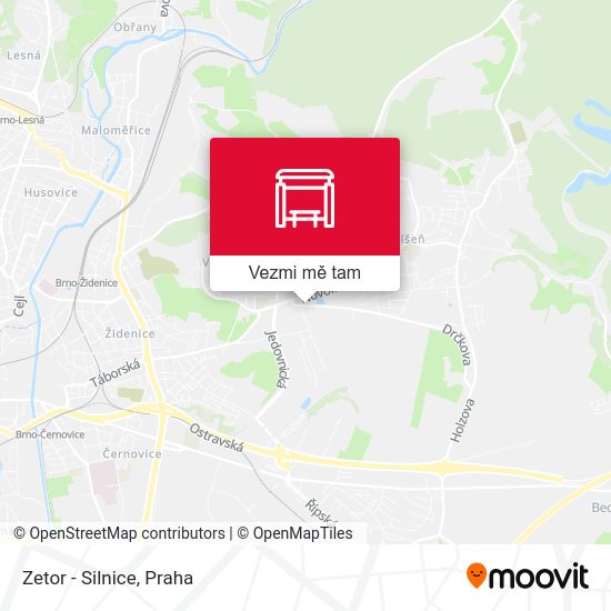 Zetor - Silnice mapa