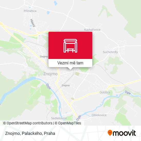 Znojmo, Palackého mapa