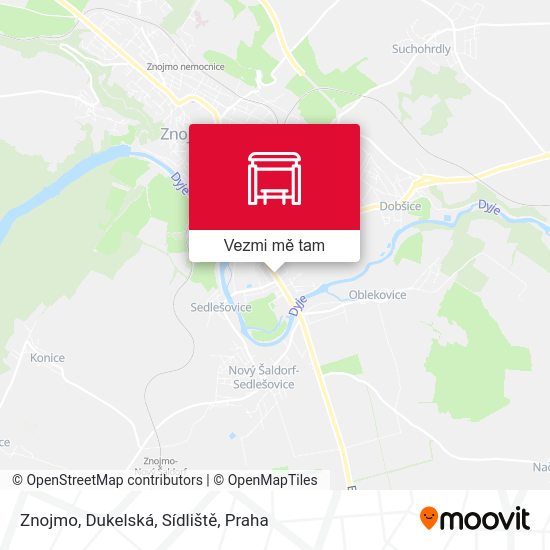 Znojmo, Dukelská, Sídliště mapa