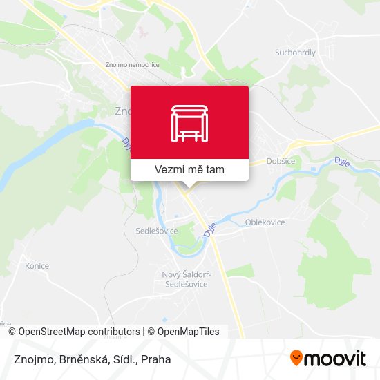 Znojmo, Brněnská, Sídl. mapa