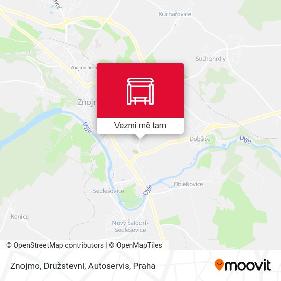 Znojmo, Družstevní, Autoservis mapa