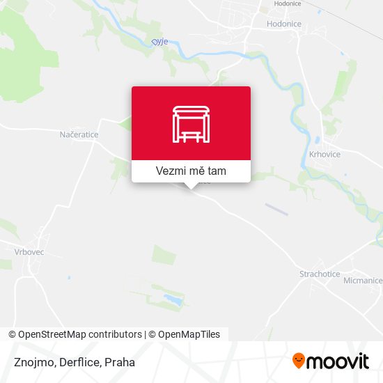 Znojmo, Derflice mapa
