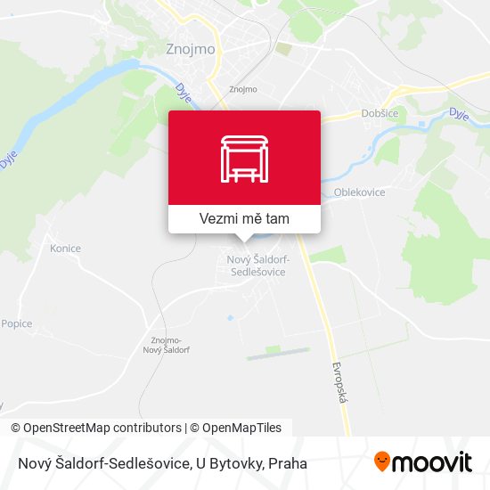 Nový Šaldorf-Sedlešovice, U Bytovky mapa