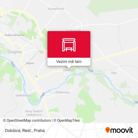 Dobšice, Rest. mapa