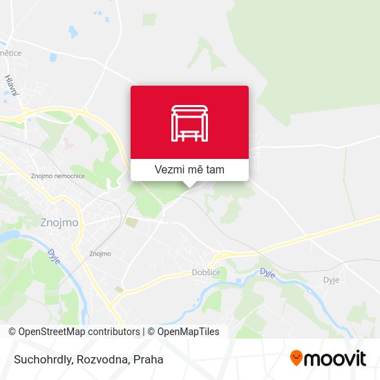 Suchohrdly, Rozvodna mapa
