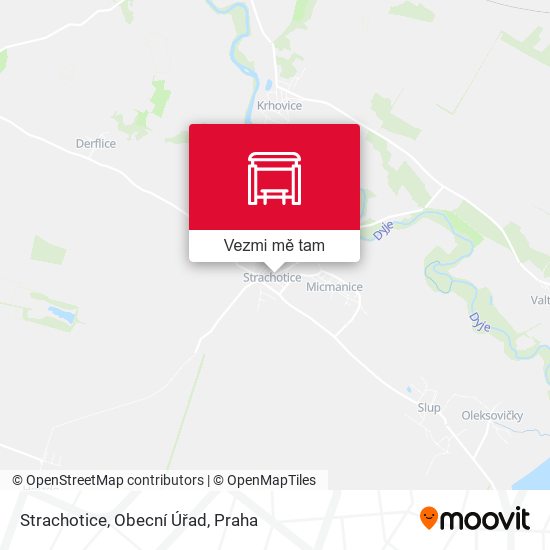 Strachotice, Obecní Úřad mapa