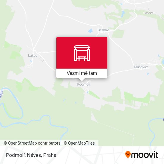 Podmolí, Náves mapa