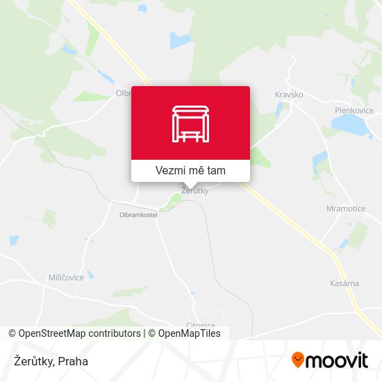 Žerůtky mapa