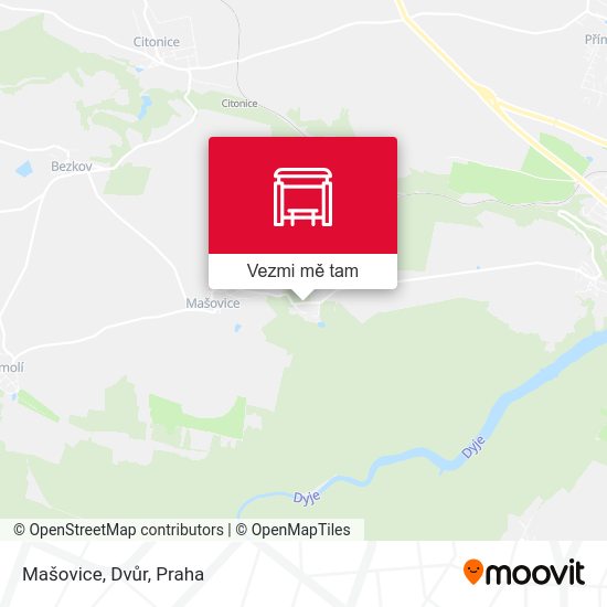 Mašovice, Dvůr mapa