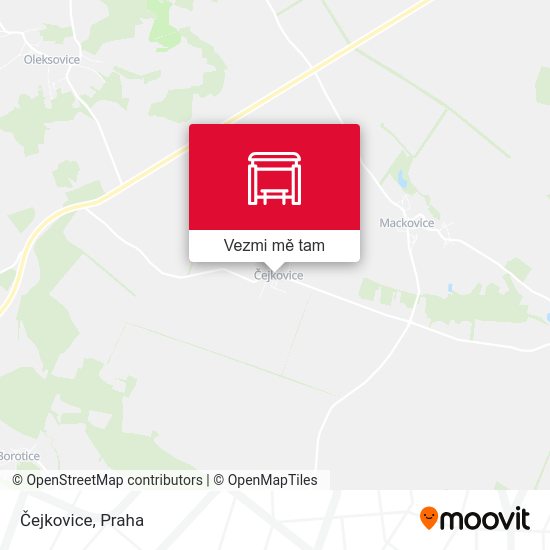 Čejkovice mapa