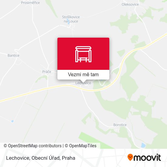 Lechovice, Obecní Úřad mapa