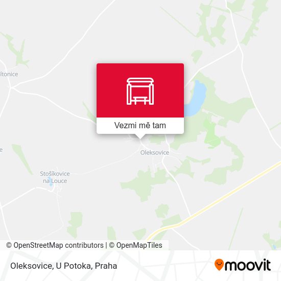 Oleksovice, U Potoka mapa