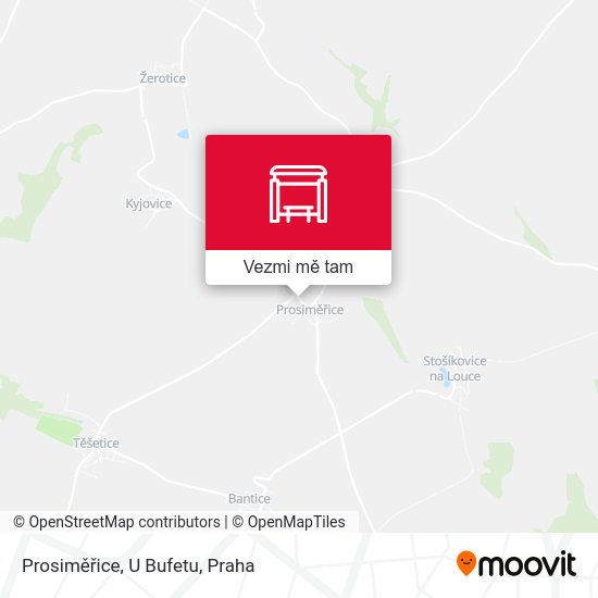 Prosiměřice, U Bufetu mapa