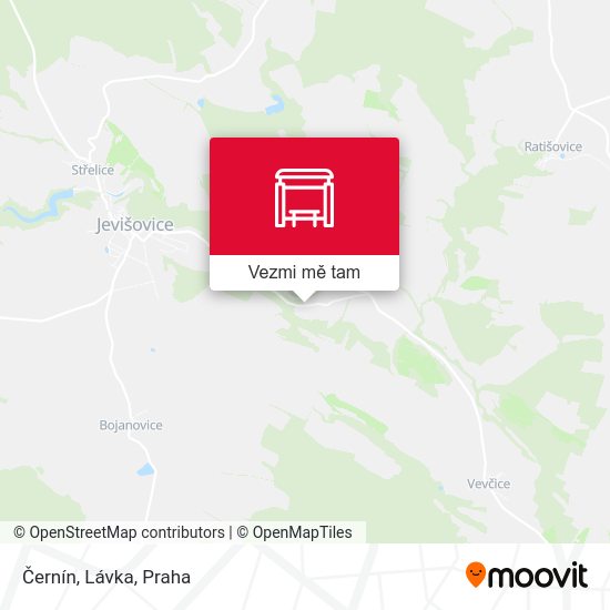 Černín, Lávka mapa