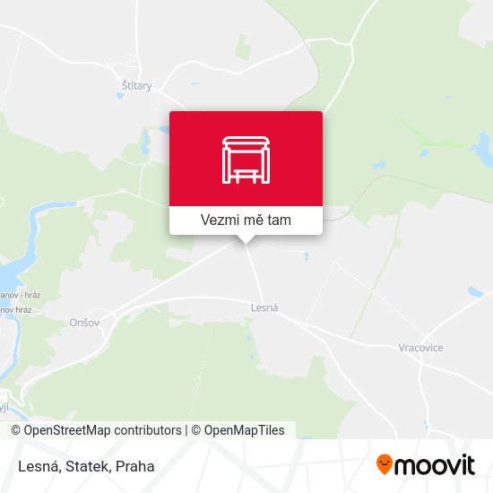 Lesná, Statek mapa