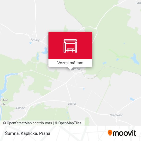 Šumná, Kaplička mapa