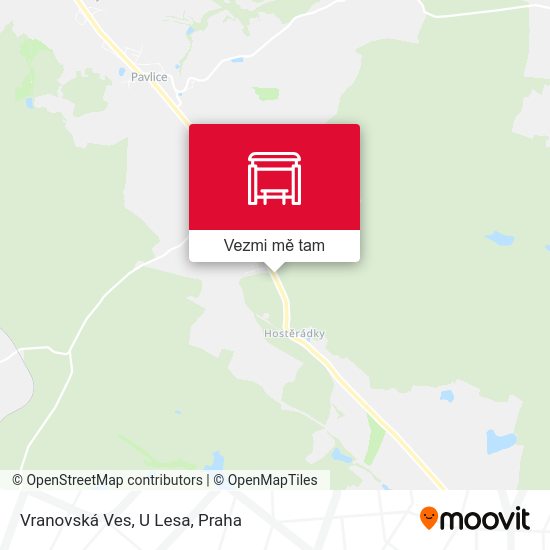 Vranovská Ves, U Lesa mapa