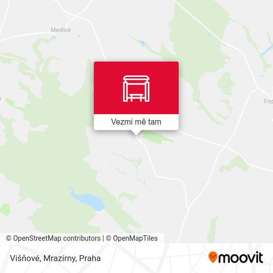 Višňové, Mrazírny mapa