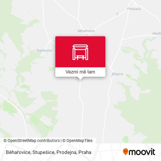 Běhařovice, Stupešice, Prodejna mapa