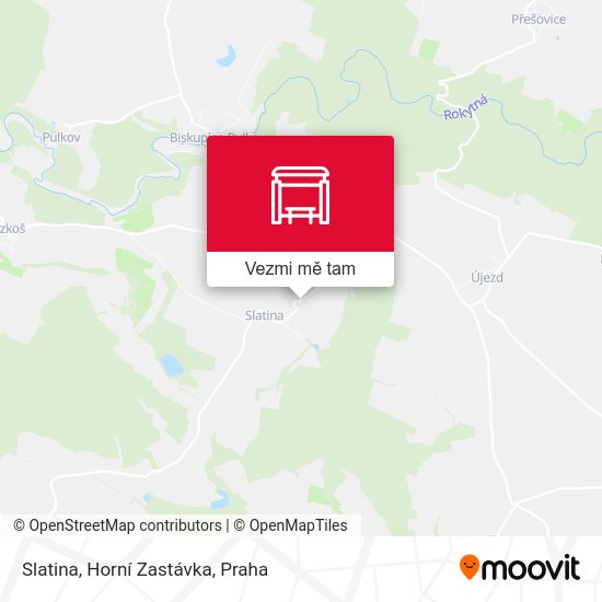 Slatina, Horní Zastávka mapa