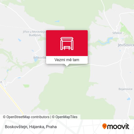 Boskovštejn, Hájenka mapa