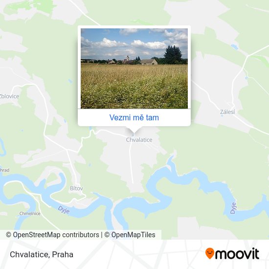 Chvalatice mapa