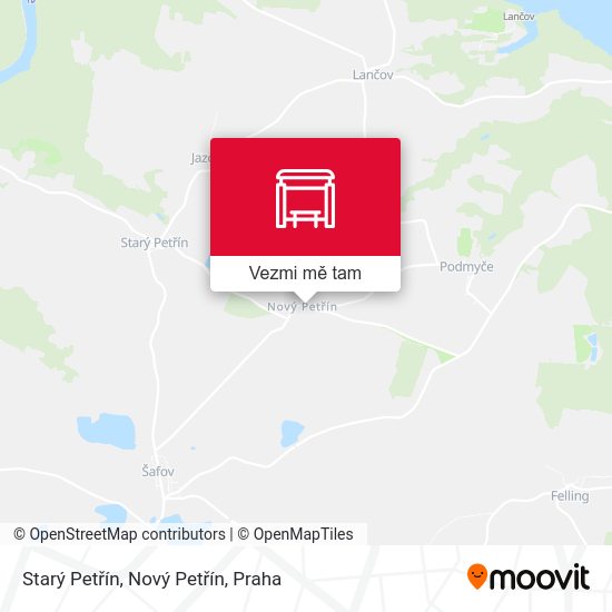 Starý Petřín, Nový Petřín mapa